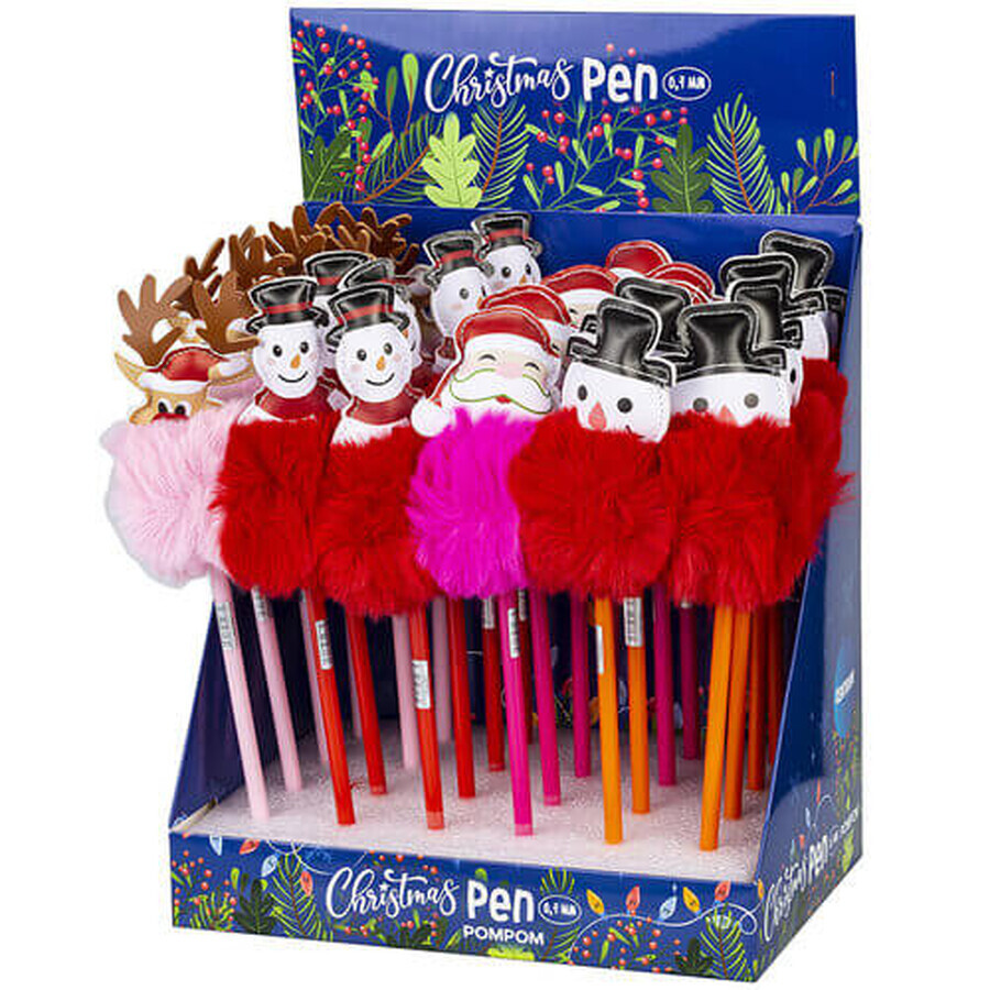 Balpen Kerst Pompon 89977 Centrum