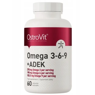 OstroVit Oméga 3-6-9 + ADEK, 60 gélules