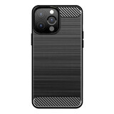 Carbon Case carcasă flexibilă iPhone 13 Pro Max negru