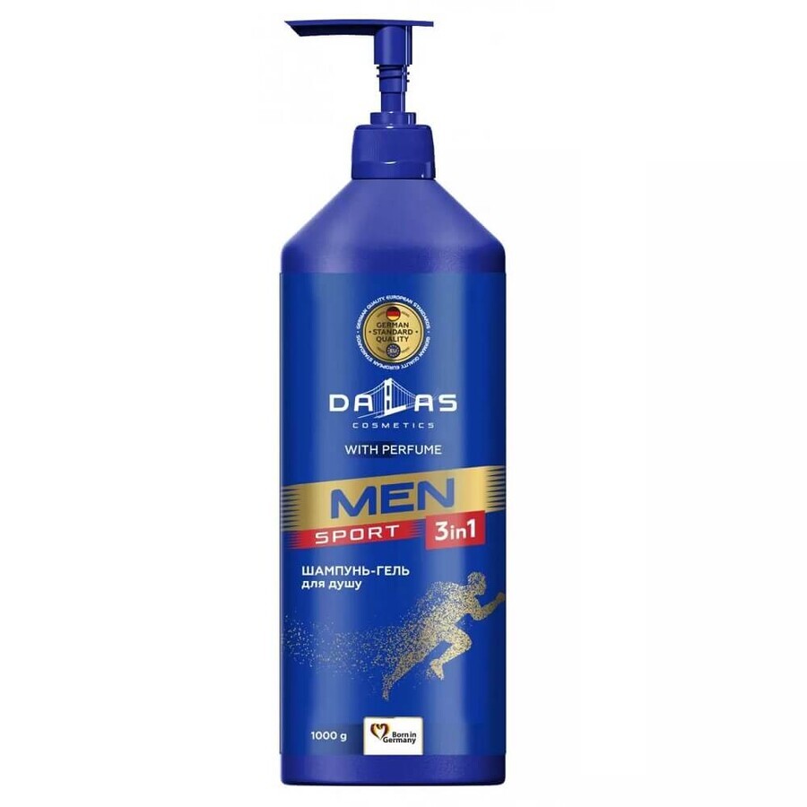 Dalas Men Sport Gel de Ducha 3 en 1, 1000 g