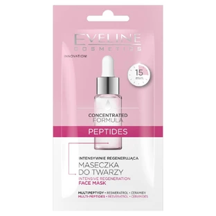 Eveline Cosmetics Geconcentreerde Formule Intensief Regenererend Peptiden Gezichtsmasker, 8 ml