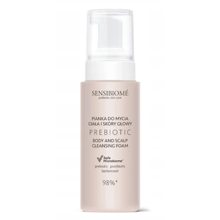 Sensibiome Mousse nettoyante prébiotique pour le corps et le cuir chevelu, 150 ml