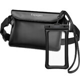 Spigen Aqua Shield A621 geantă impermeabilă + carcasă plutitoare - negru