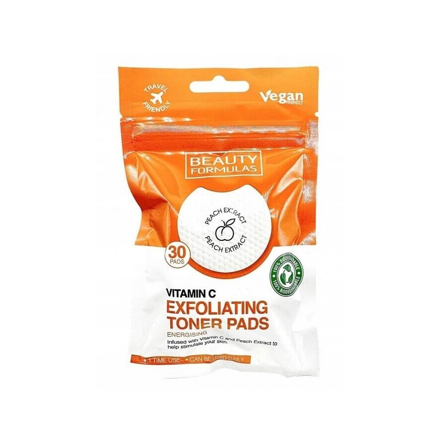 Comprar Beauty Formulas Almohadillas empapadas exfoliantes con vitamina C, 30 unidades Beauty Formulas Almohadillas empapadas exfoliantes con vitamina C, 30 unidades