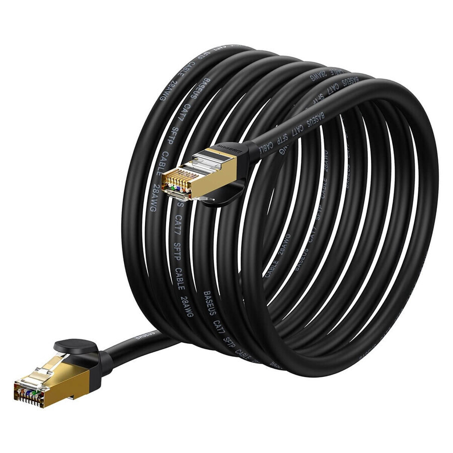 Baseus Speed Seven high-speed RJ45 10Gbps netwerkkabel 5m zwart (WKJS010501)