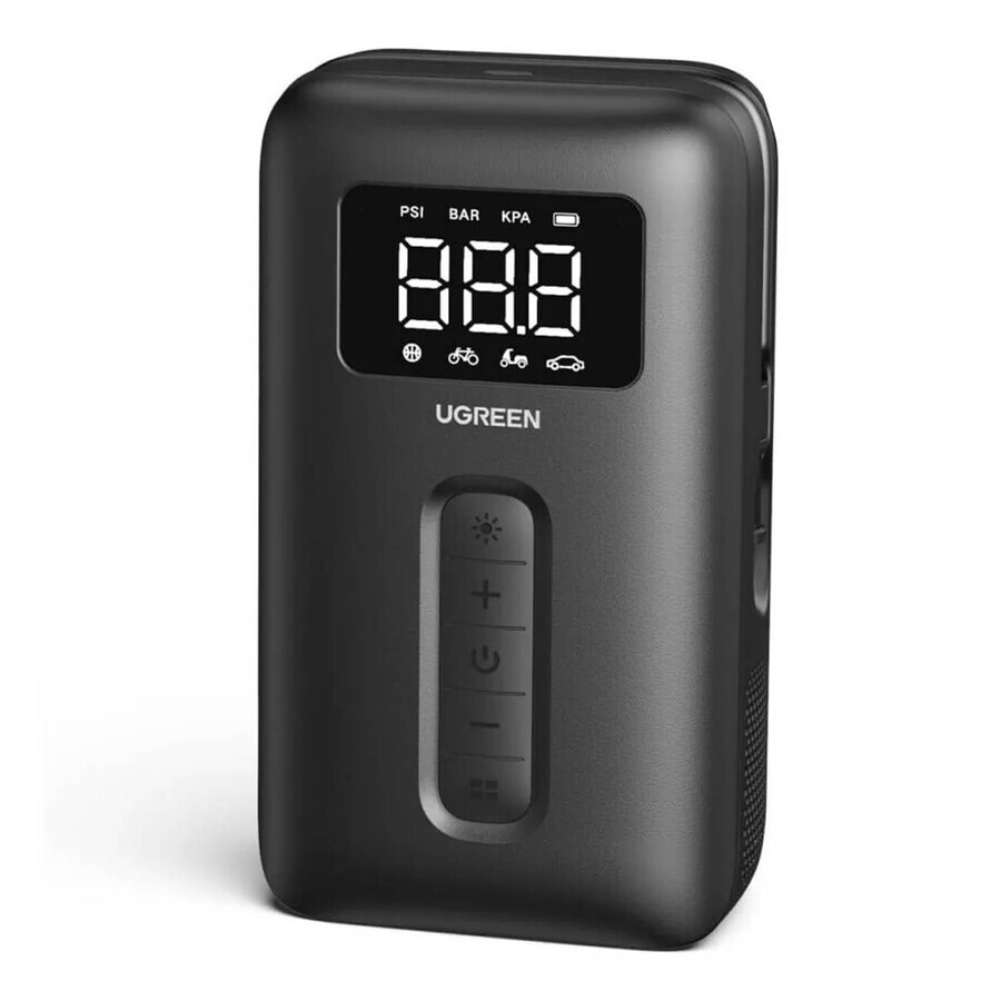 Compresor de aire Ugreen CD259 con batería recargable y luz LED - negro