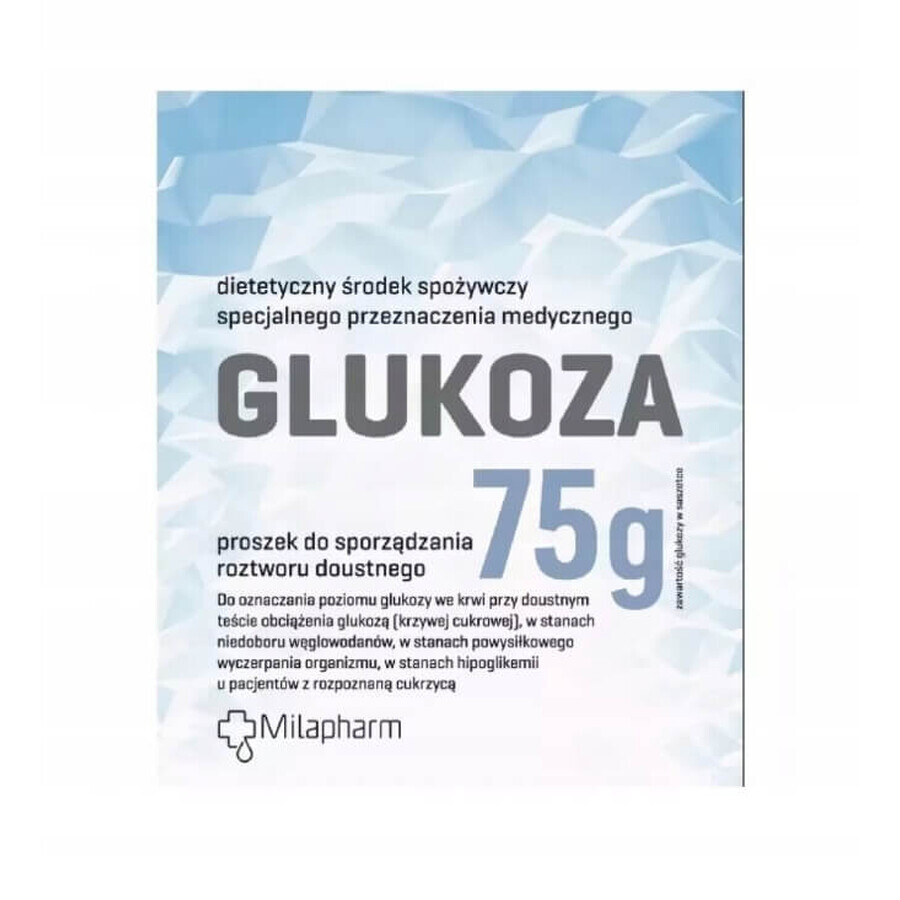 Glucose with lemon flavor, 75 g