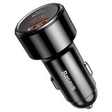 Baseus Magic Series PPS CCMLC20C-01 45W USB-C PD / USB-A QC car charger - black.