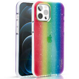 Kingxbar Ombre hoesje iPhone 12 Pro Max meerkleurig