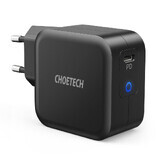 Choetech GaN USB Tipo C cargador rápido 61W 3A Power Delivery negro (Q6006)
