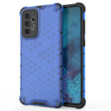 Husă blindată Honeycomb cu cadru din gel Samsung Galaxy A73 albastru
