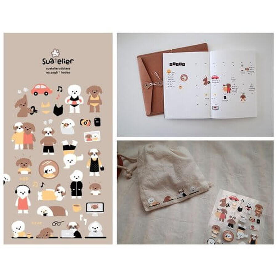 Suatelier honden decoratieve stickers