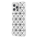 Kingxbar Miya Series iPhone 14 Pro hoesje achterkant wit