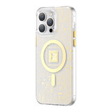 Kingxbar PQY Geek Series magnetisch hoesje iPhone 14 Plus MagSafe goud