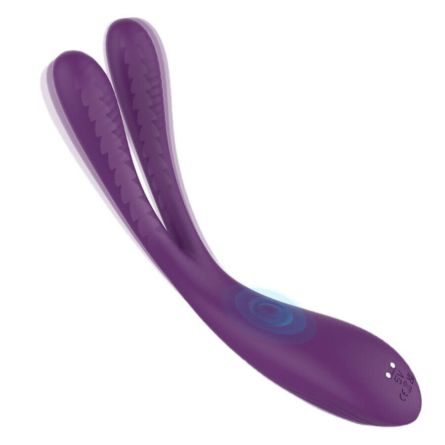 S-Hande Jade Rabbit Vibratore multifunzionale Viola