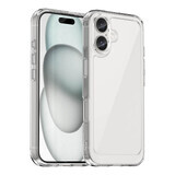 Husă Outer Space cu ramă din gel pentru iPhone 16 - Transparentă