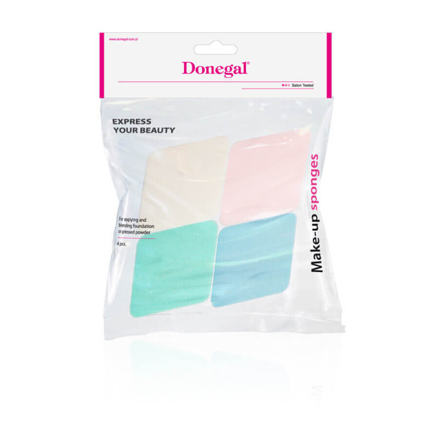 Éponge de maquillage Donegal rhombus 4306, 4 pièces