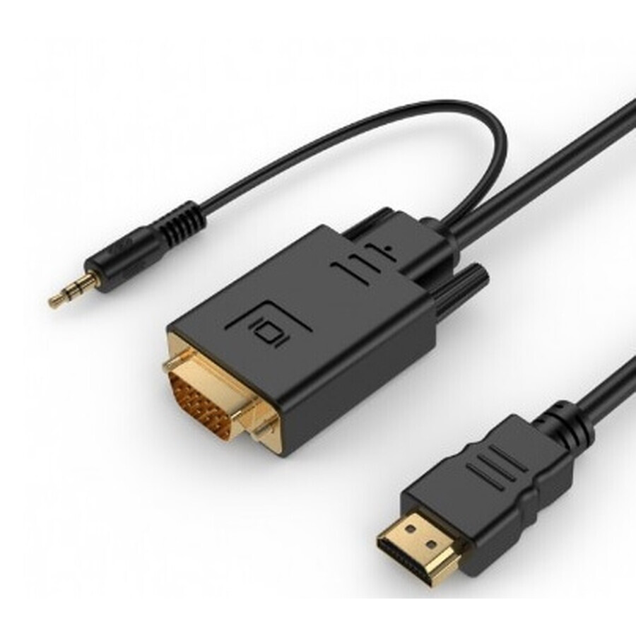 Buy Gembird HDMI to VGA mini jack converter 1.8m black Gembird HDMI to VGA mini jack converter 1.8m black