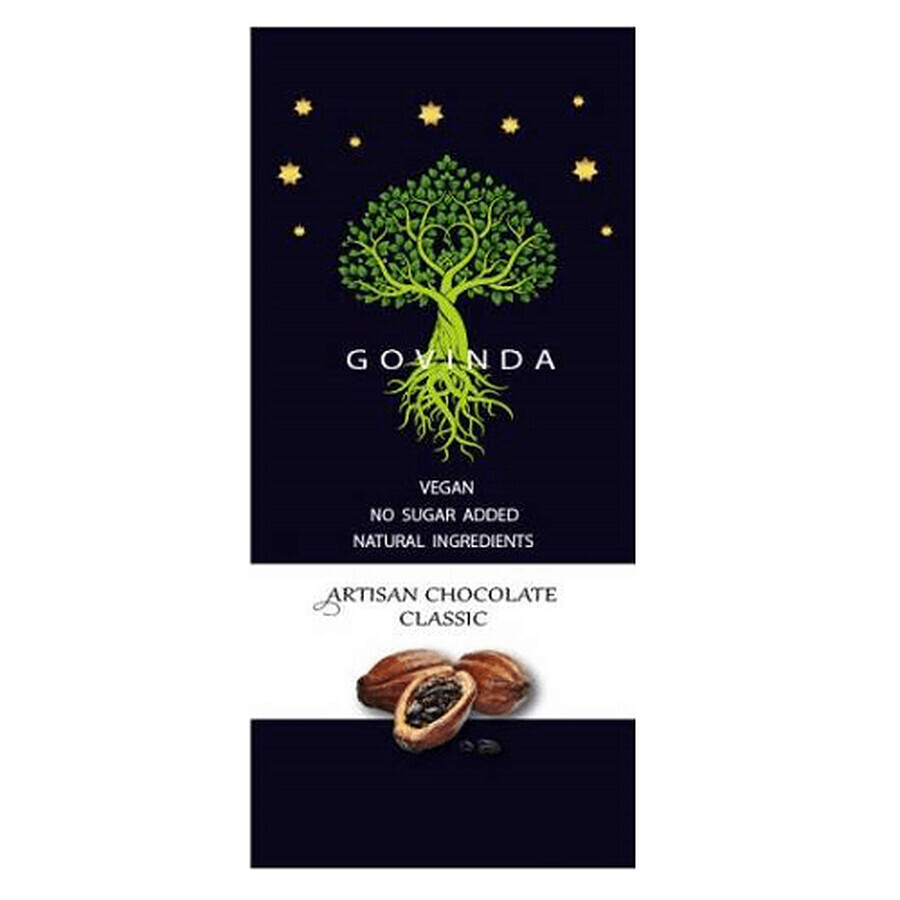 Winkel op Klassieke artisanale veganistische chocolade, 100 g, Govinda Klassieke artisanale veganistische chocolade, 100 g, Govinda