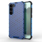 Custodia Honeycomb per Samsung Galaxy S23+ custodia ibrida corazzata blu
