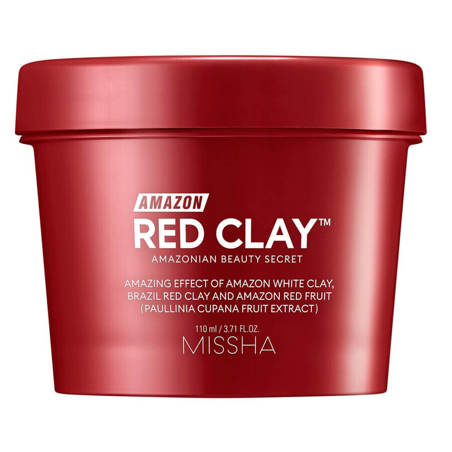 Buy Missha Amazon Red Clay Pore Mask Purifying wash-off mask, 110 ml. Missha Amazon Red Clay Pore Mask Purifying wash-off mask, 110 ml.