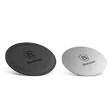 Baseus Magnet Iron Suit plates for magnetic holders self-adhesive - silver and black (2 pcs).