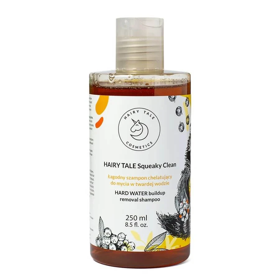 Hairy Tale Squeaky Clean Champú quelante suave para aguas duras, 250 ml