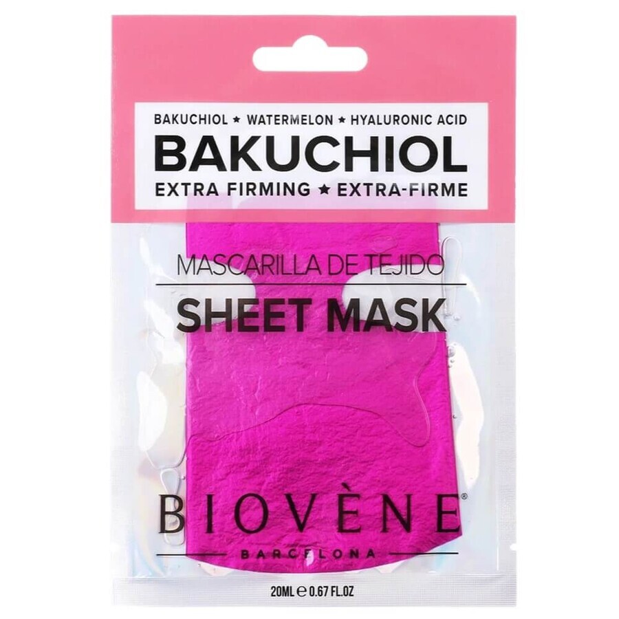 Boutique Biovene Masque en feuille avec bacchiole et acide hyaluronique, 20 ml Biovene Masque en feuille avec bacchiole et acide hyaluronique, 20 ml