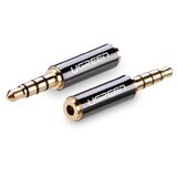 Ugreen adaptor audio jack 3.5mm masculin la jack 2.5mm feminin negru (20502)