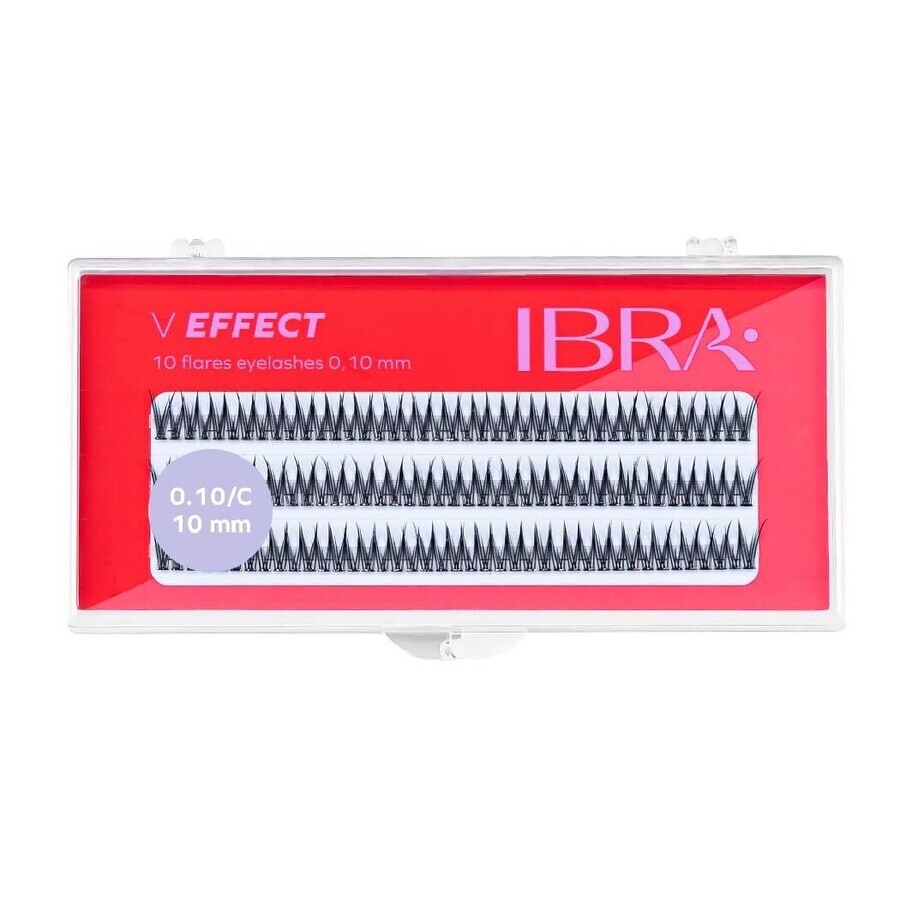 Ibra V Effect 10mm touffes de cils, 120 pièces
