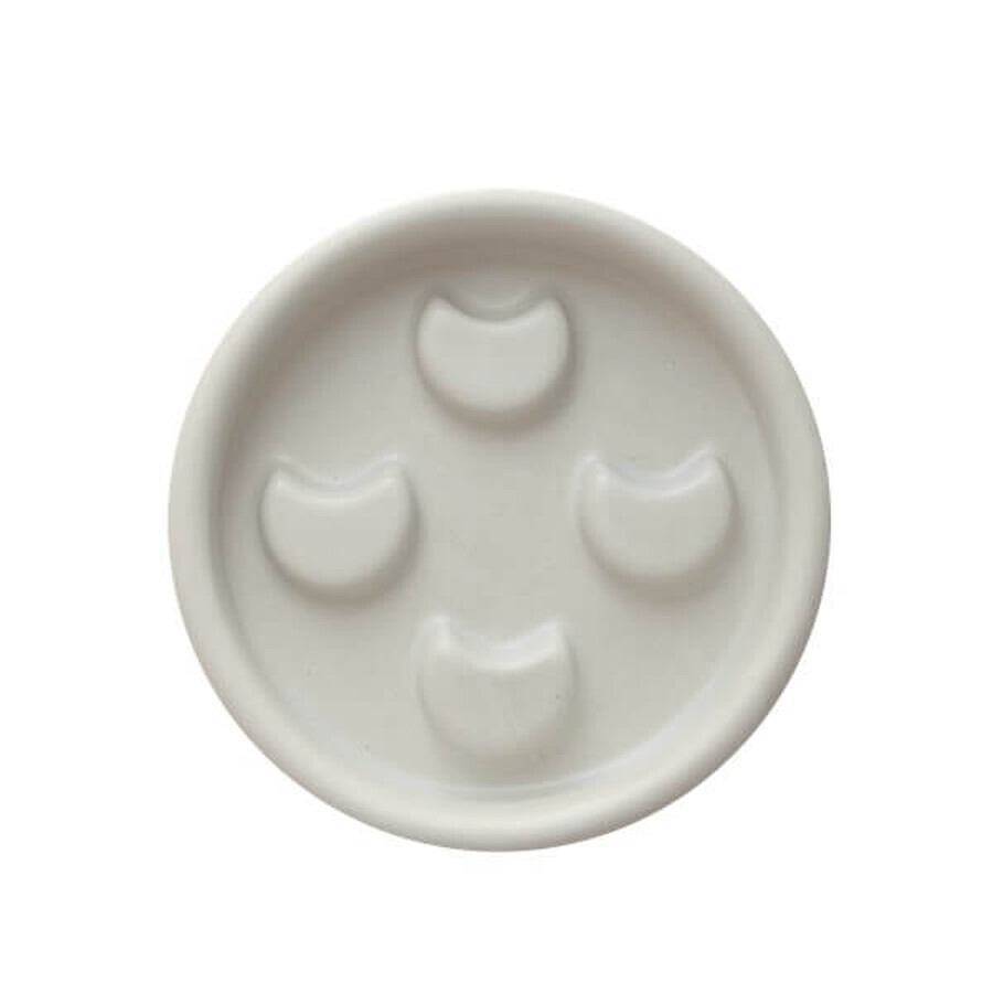 Mohani Lunula ceramic soap dish ecru