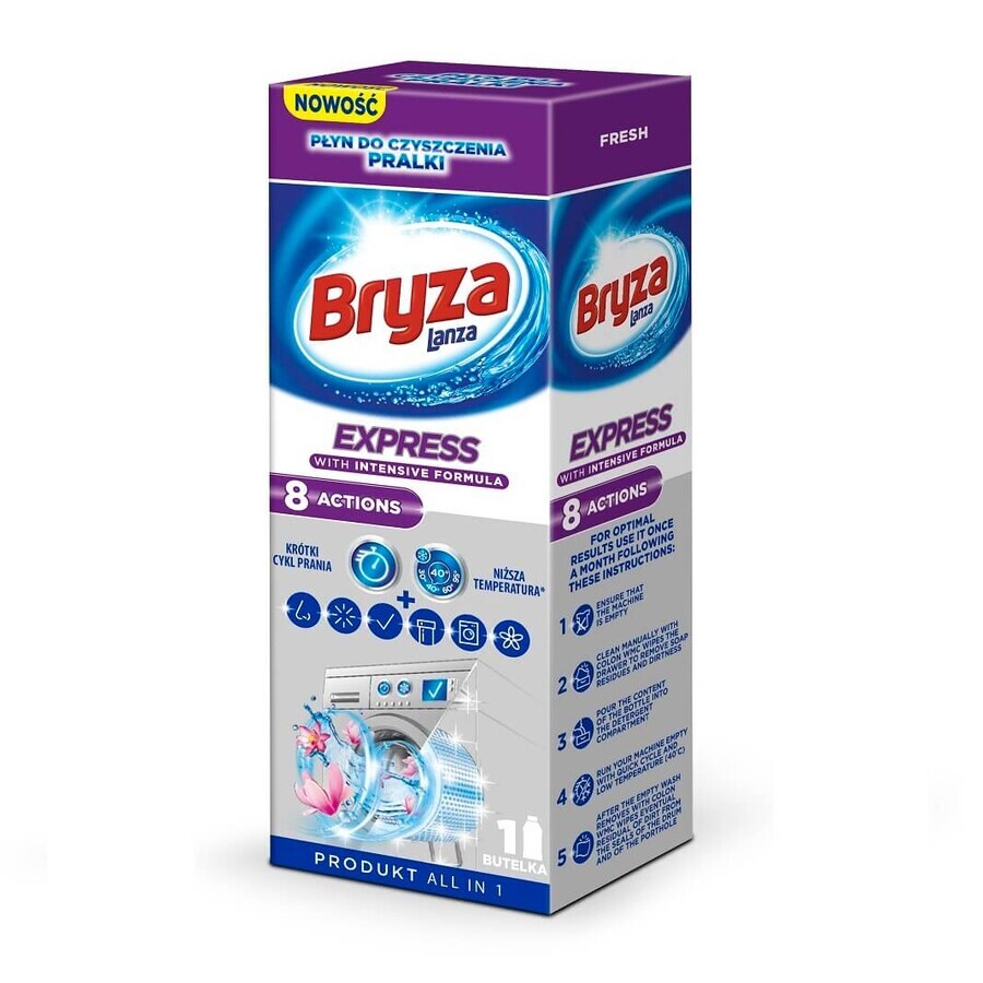 Bryza Lanza Express 8 Action Fresh Washing Machine Cleaner, 250 ml