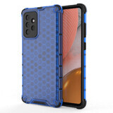 Funda blindada Honeycomb con marco de gel Samsung Galaxy A72 4G azul