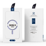 Custodia Dux Ducis Skin X Pro per iPhone 15 Pro Max con MagSafe e flip cover - viola