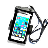 Funda impermeable de PVC para teléfono - negro