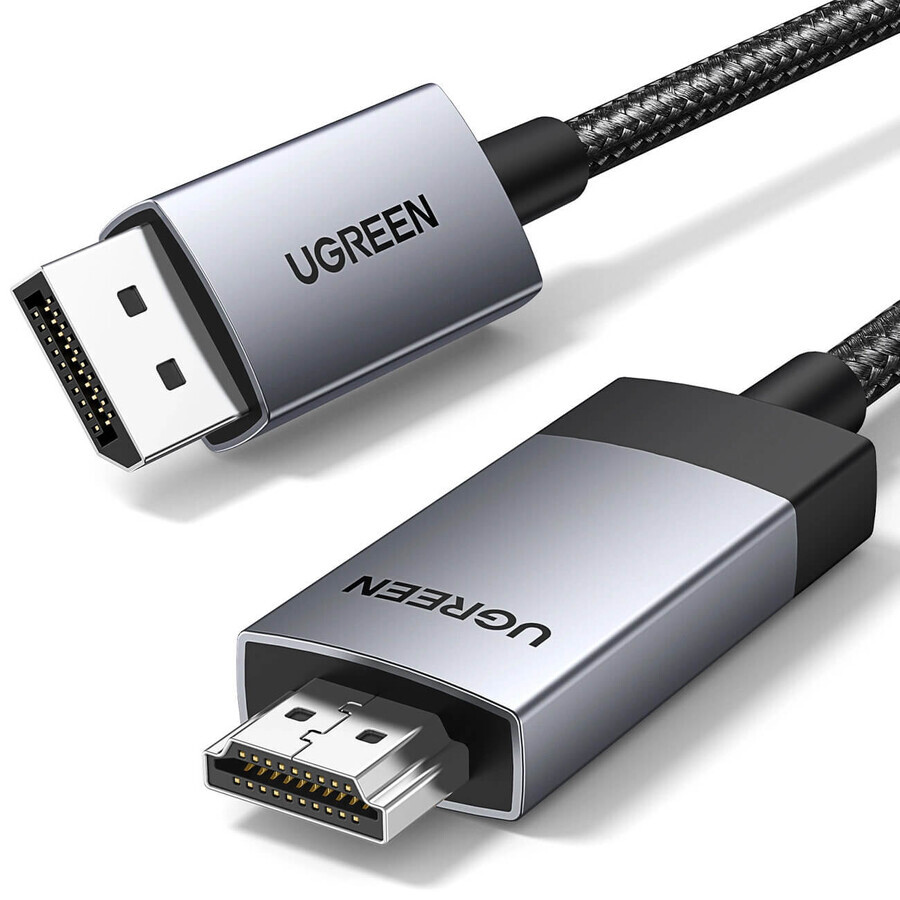 Ugreen DP119 25491 Cablu DisplayPort către HDMI 4K 60Hz 3m - gri