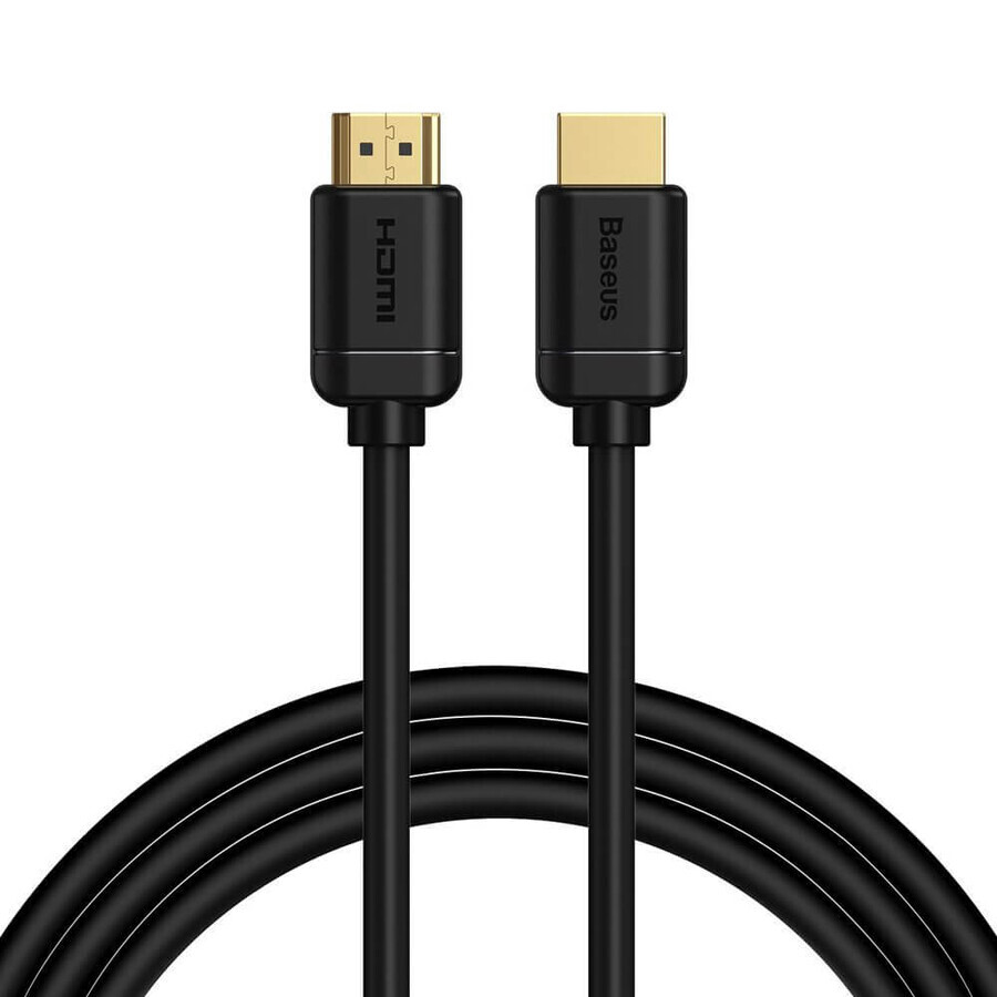 Baseus kabel HDMI 2.0 4K 60 Hz 3D HDR 18 Gbps 2 m zwart (CAKGQ-B01)