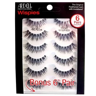 Ardell Demi Wispies 6-Pack Artificial Lashes on a Strip 6 Pairs Black