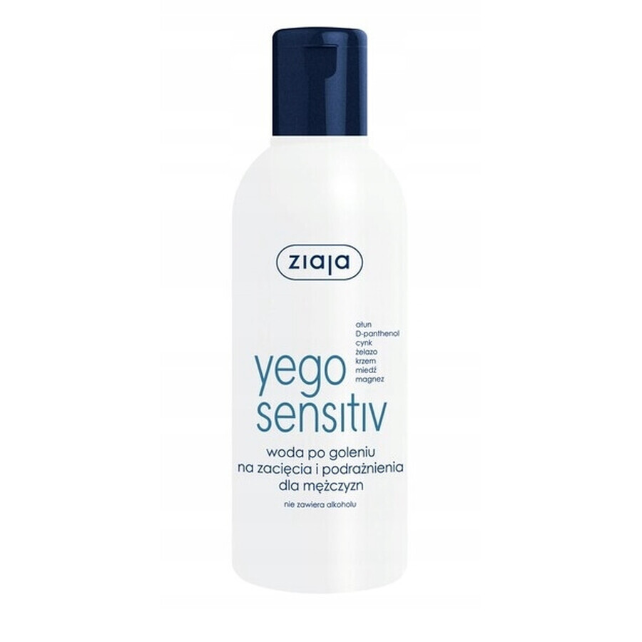 Ziaja Yego Sensitiv, Acqua dopobarba per uomo, 200 ml