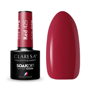 Claresa Soak Off UV/LED Red Hybrid Varnish 425, 5 g