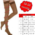 Compression stockings with Sahara band, No. 3, LadyGloria