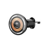 Support magnétique avec chargeur inductif MagSafe pour grille d'aération 15W Dudao F12MAX - noir