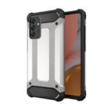 Housse hybride blindée Hybrid Armor Samsung Galaxy A72 4G argent
