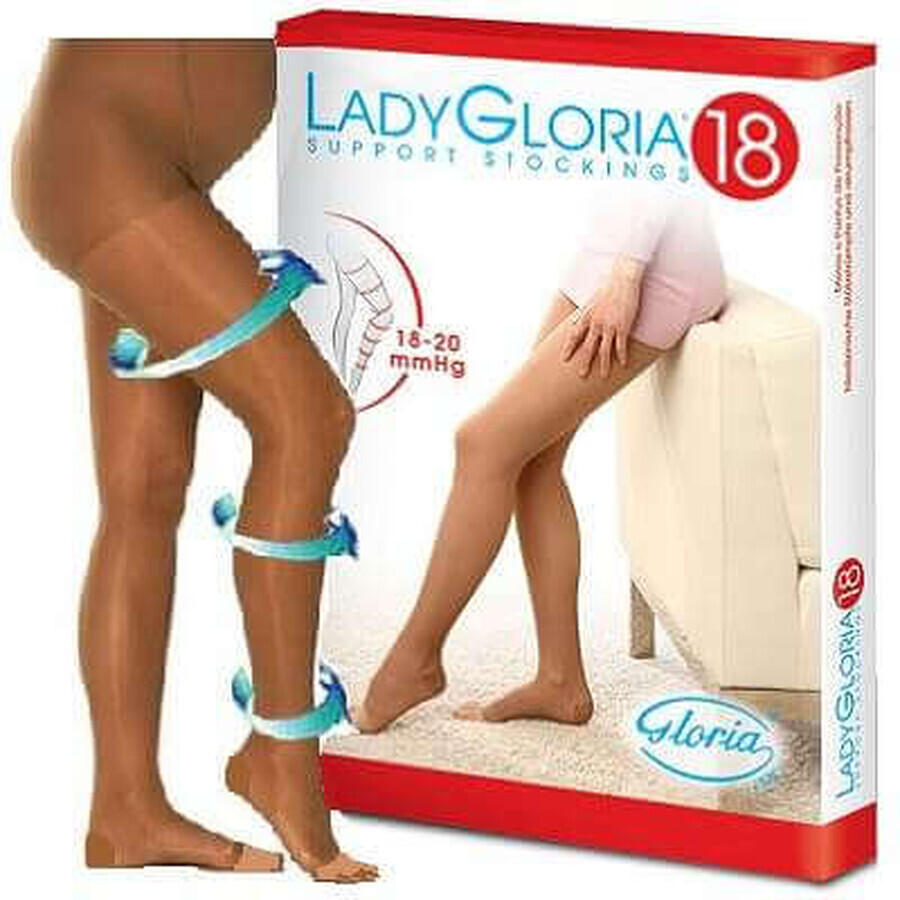 Bas de compression avec bout ouvert Sahara, No. 1, LadyGloria