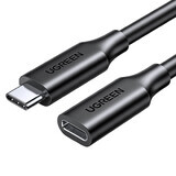 Cablu Ugreen 10387 USB-C - USB-C PD QC 4K 60Hz 100W 5A 10Gbps 1m - negru