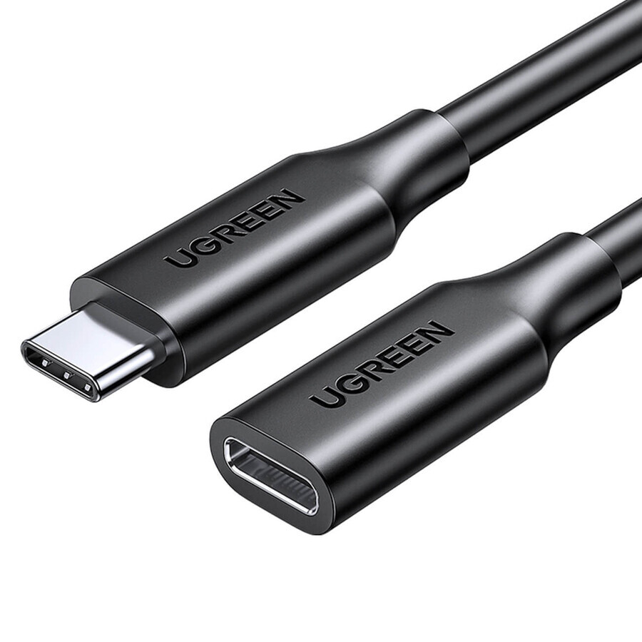 Cavo Ugreen 10387 USB-C - USB-C PD QC 4K 60Hz 100W 5A 10Gbps 1m - nero