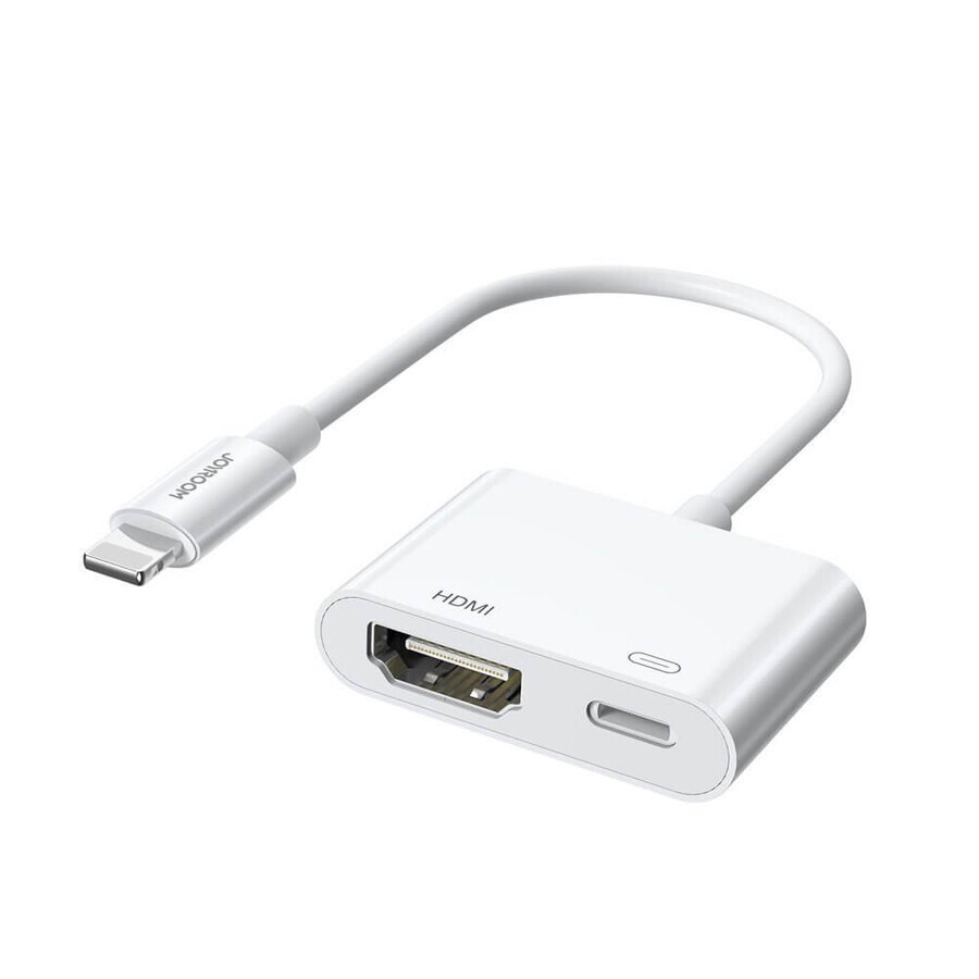 Adaptateur Joyroom S-H141 Lightning (mâle) - HDMI FullHD 1080p 60Hz (femelle) / Lightning (femelle) - blanc