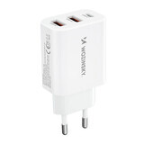 Wozinsky CWCUCW 30W USB-C / 2 x USB-A Netzladegerät - weiß