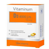Vitaminum D3 4000 UI. Fuerte, 60 cápsulas