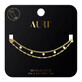 Auri Gold plated double curly leg bracelet and small medallions
